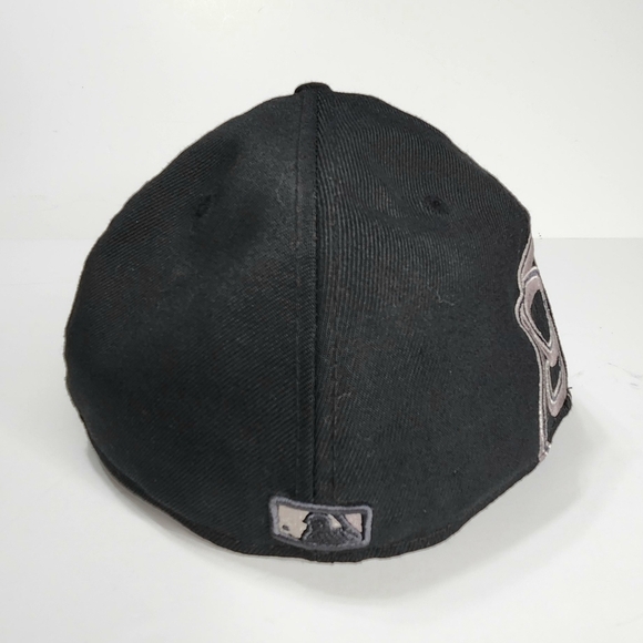 Boston Red Sox Hat Fitted 7 3/8 Vintage Wool Script Baseball Cap New Era MLB - Picture 12 of 14